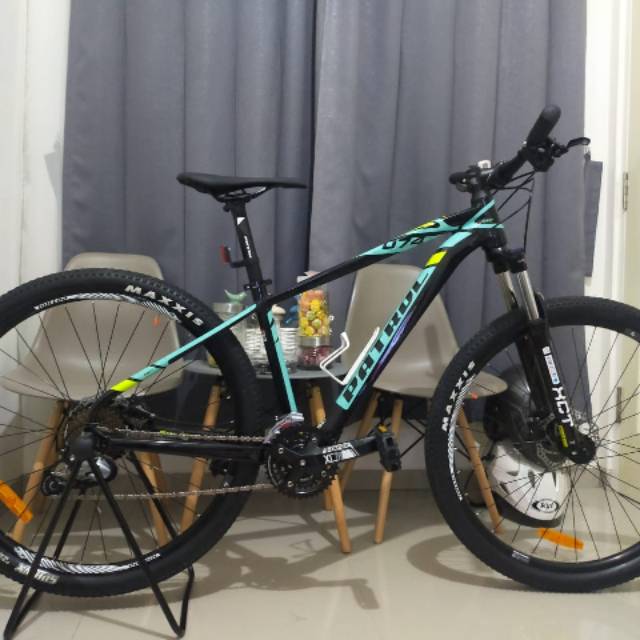 SEPEDA MTB UNITED PATROL 074, 9 speed,  Shimano acrera seet, Allowy Frame, UK. 27.5 good condition