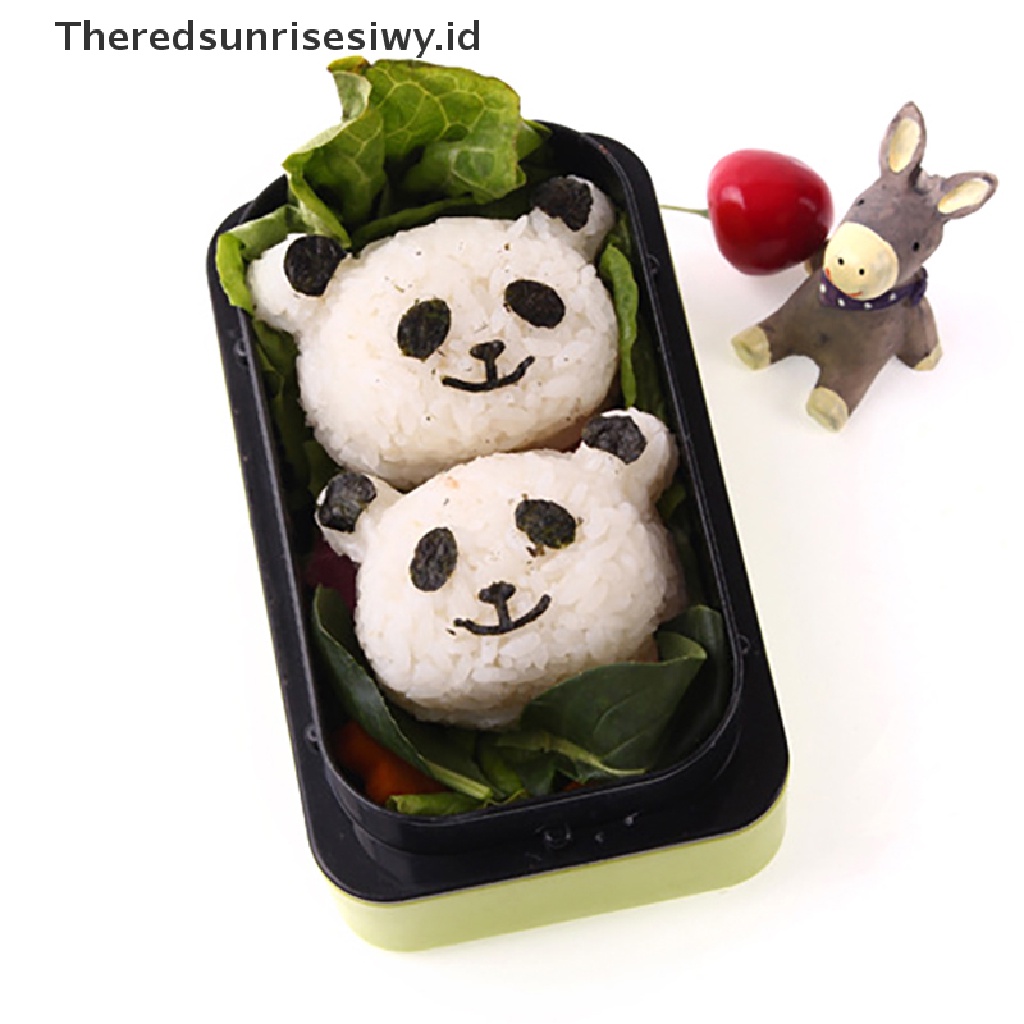 # Alat Rumah Tangga # 1 Set Cetakan Nasi Sushi Bento Bentuk Panda Untuk Anak