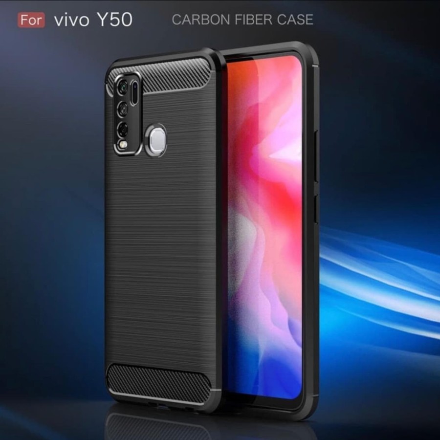 VIVO Y50 Y30 Y30i VIVO X50 Silicon Carbon Slim Fit Soft Case Premium