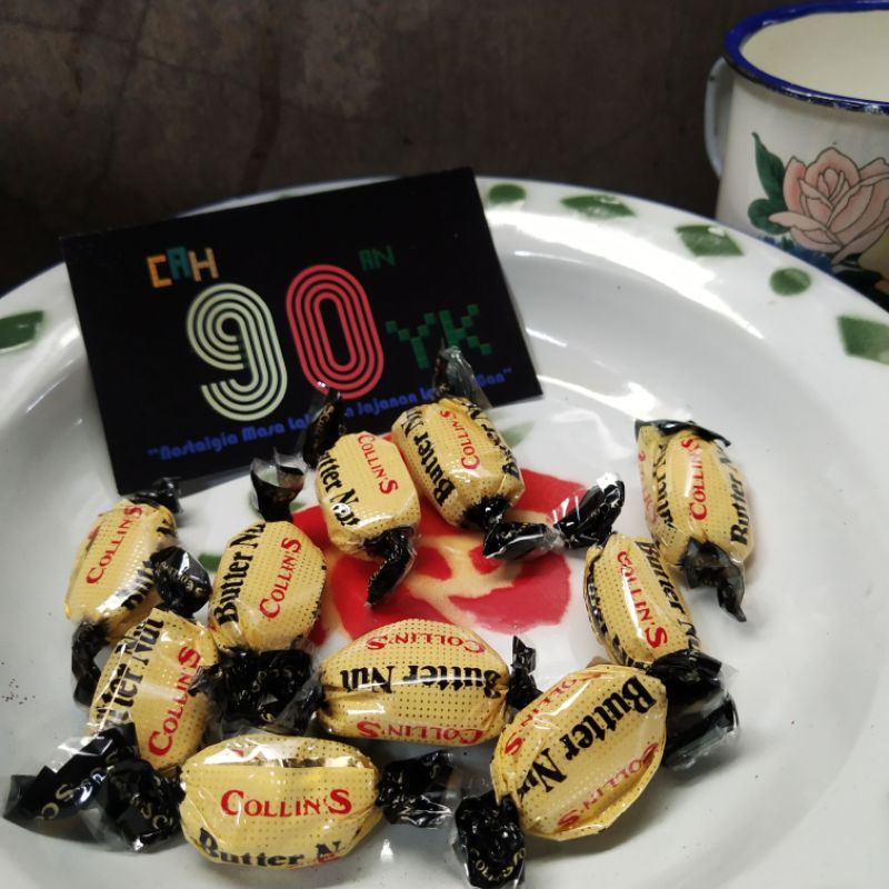 

Mbang Gula COLLINS 10pcs BUTTERNUT Candy. Permen Kacang 90an. MURAH