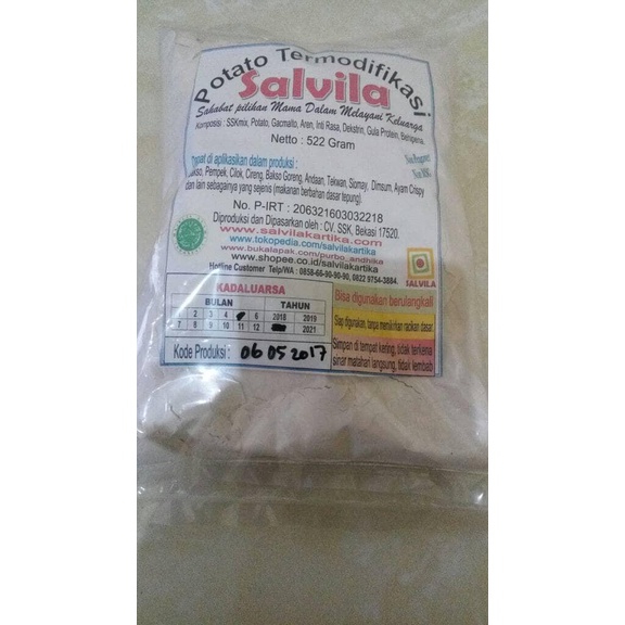 

Tepung | Tepung Kentang / Potato Termodifikasi