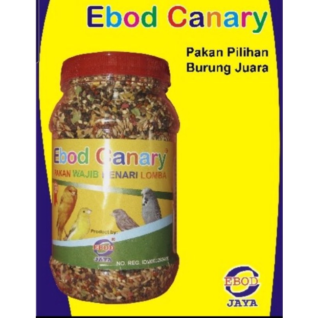 ebod canary toples pakan makanan kenari campuran voer burung lovebird asli ebodjaya ebod canari toples