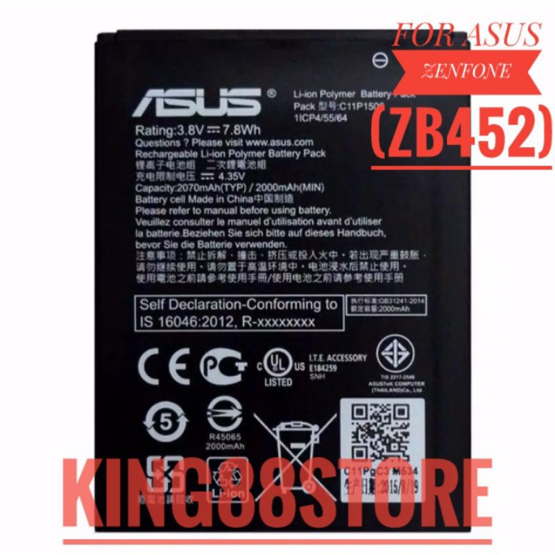 BATTERY BATERAI BATRE ASUS ZENFONE GO B 4.5&quot; (ZB452KG) ORIGINAL