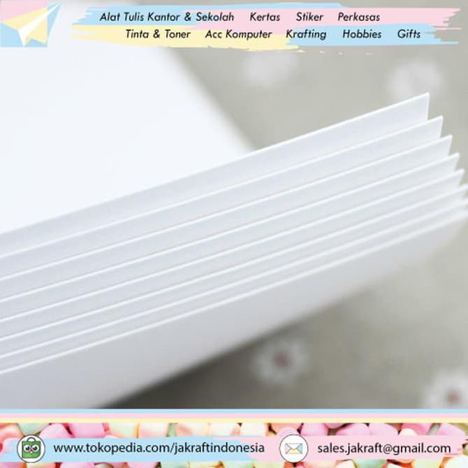 

KERTAS ART PAPER CARTON KARTON A4 260 GSM GRAM PUTIH GLOSSY KODE 448