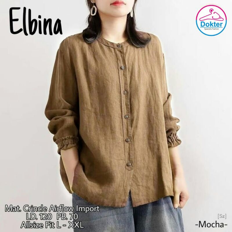 Elbina Blouse / Atasan baju wanita / Kemeja wanita /Baju Atasan jumbo