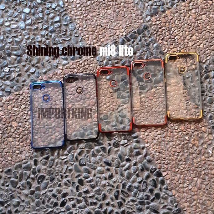 XIAOMI MI 8 LITE MI8 LITE SHINING CHROME TPU CASE CLEAR SILICONE CASE