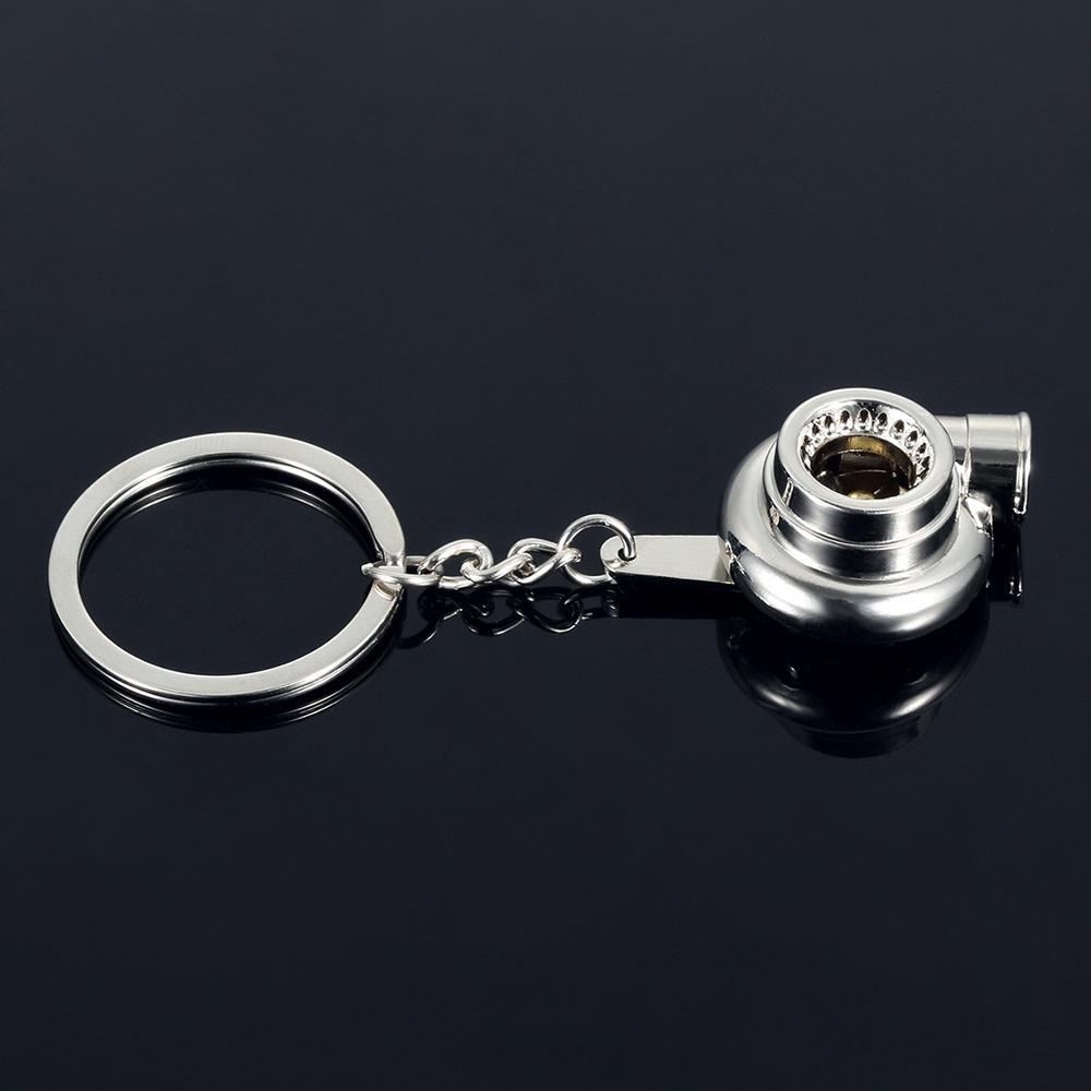 Lanfy Gantungan Kunci Kreatif Spinning Turbine Colorful Key Ring