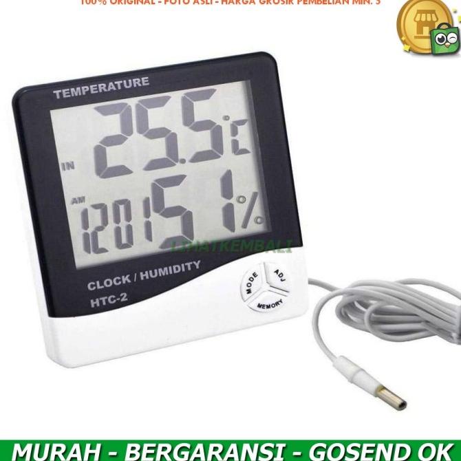 

Digital Temperature, Humidity Meter, Clock Alarm, Calender - HTC-2