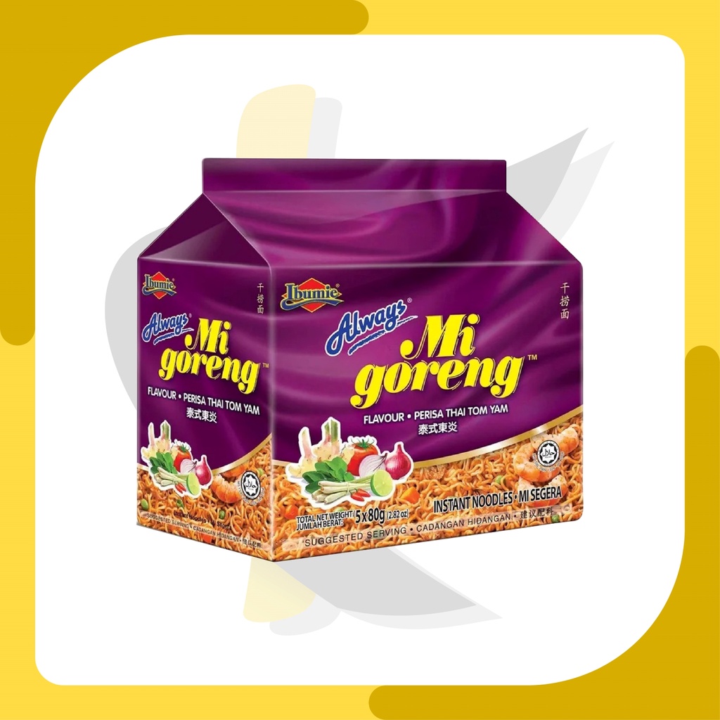 

Makanan Import | Mie Goreng Instant Ibumie Always Mi Thai Tom Yam 80gr