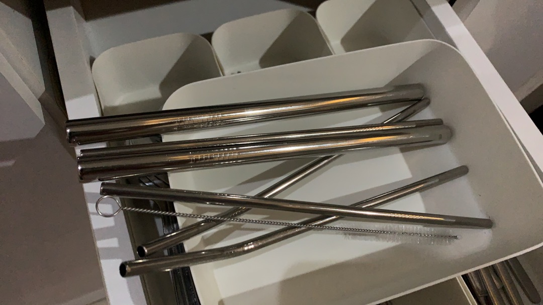 Sedotan Stainless Termurah Straw Brush Paket Boba