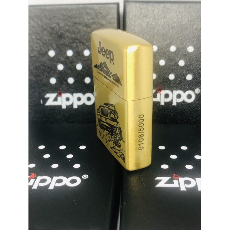 Zippo Motif Grafir Zippo Motif JEEP Gold Zippo Motif Premium