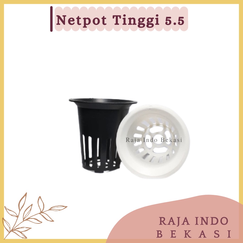 Netpot 5 7 6 8 10 Hitam Putih Netpot Hidroponik 5cm 6cm 7cm Netpot Besar 10cm Hitam Putih - Netpot /pot Hitam multi tinggi 6 cm diameter 4.5 cm hingga 6.4 cm