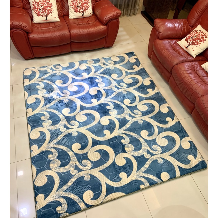 HARGA PROMO!! KARPET MALAYSIA BUSA EMBOSS JUMBO UKURAN 190x220 IMPOR HALUS LEMBUT