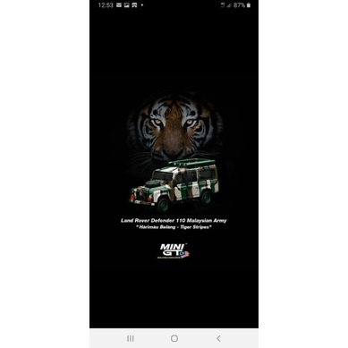 MINI GT 321 Land Rover Defender 110 Malaysian Army