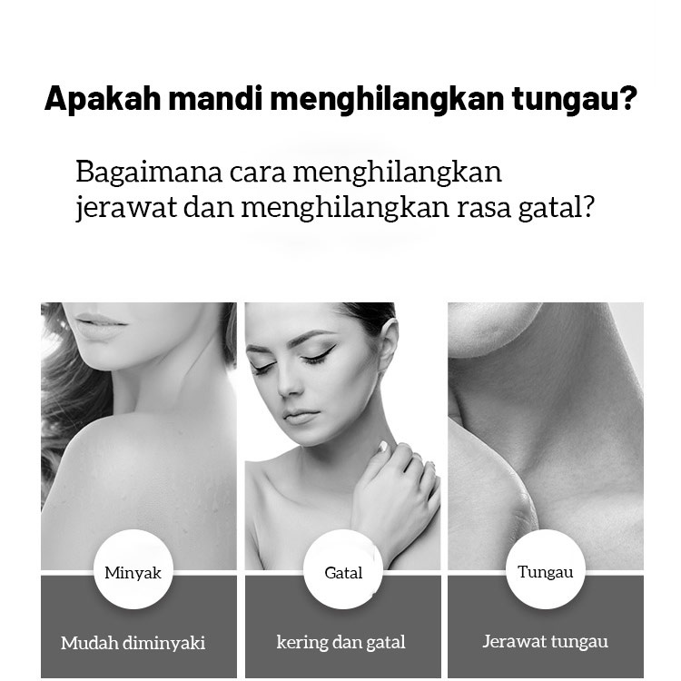 Sabun mandi penghilang tungau Membunuh bakteri Menghilangkan jerawat dan mengatasi gatal Kontrol minyak Wangi tahan lama Melembabkan Menghidrasi menghilangkan keratosis pilaris Body Wash Eksim Sabun Mandi Cair Mengatasi Jerawat/ Eksim