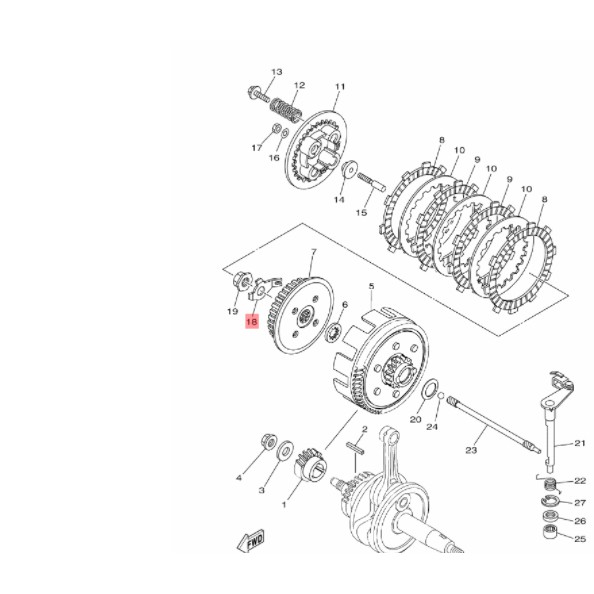 washer lock plat pengunci mur rumah kopling r15 lama v2 xabre byson karbu fi mx king vixion nva ori ygp 45p-e6135-00