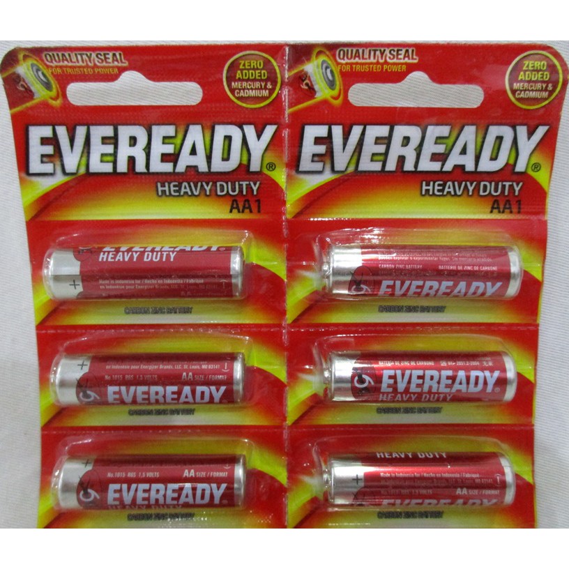 EVEREADY Batere Baterei A2/AA1 Heavy Duty Super Strong ***