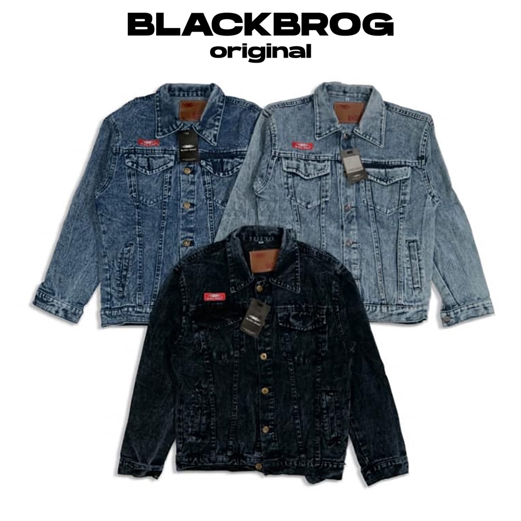 Jaket Jeans original blackbrog Bluesnow