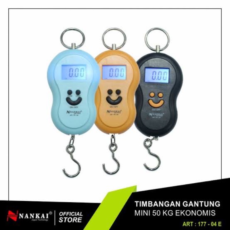 Timbangan Gantung Nankai Digital 50KG/ Portable Scale / smile