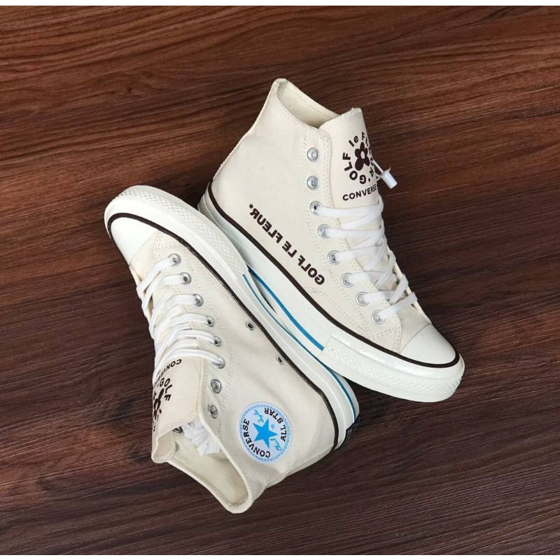 Converse 70s HI Parchment (Golf Le Fleur) Egret Blue