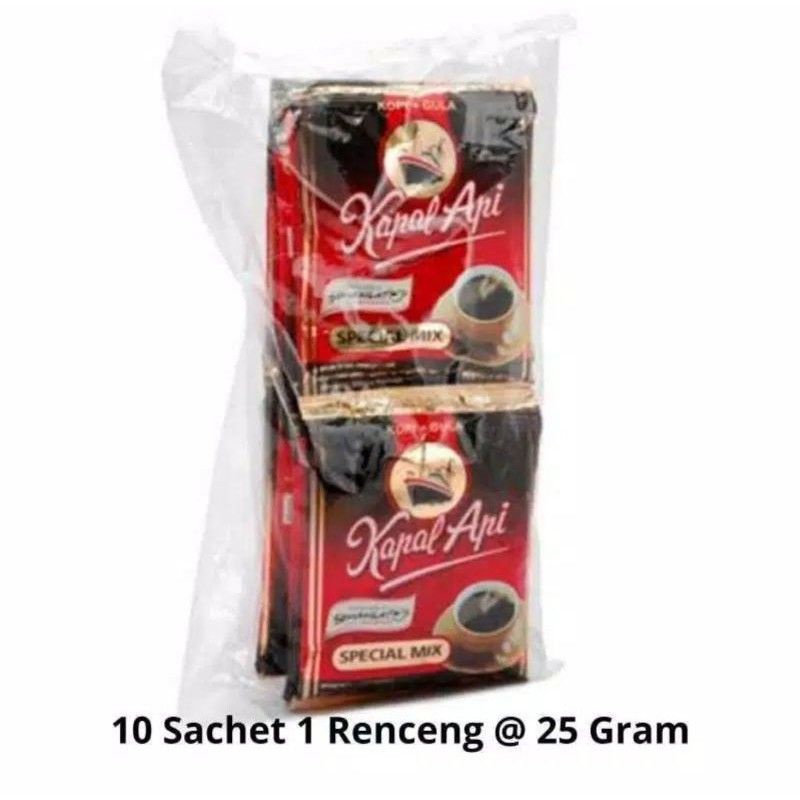 KOPI KAPAL API SPECIAL MIX (ISI 10 sachet/1 RENTENG)