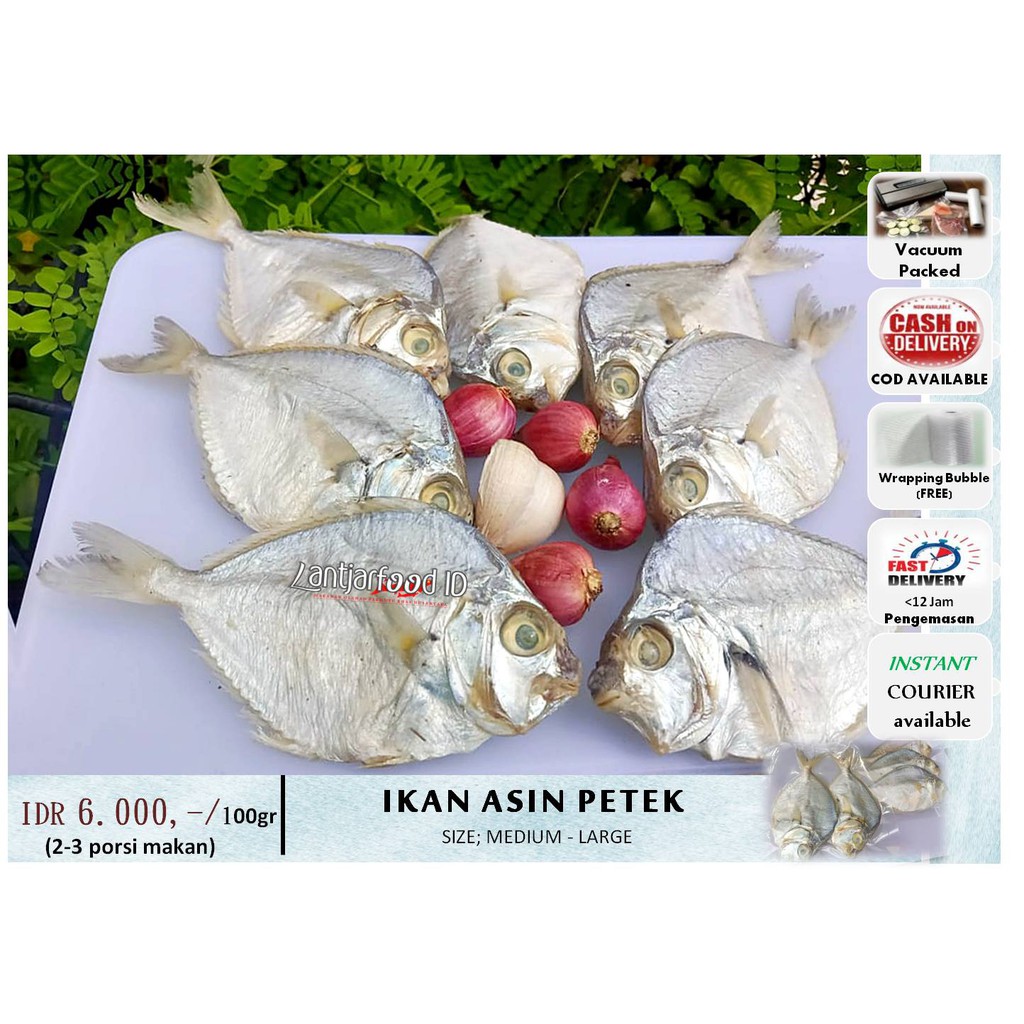 

IKAN ASIN PETEK - MEDIUM LARGE SIZE - 100gr