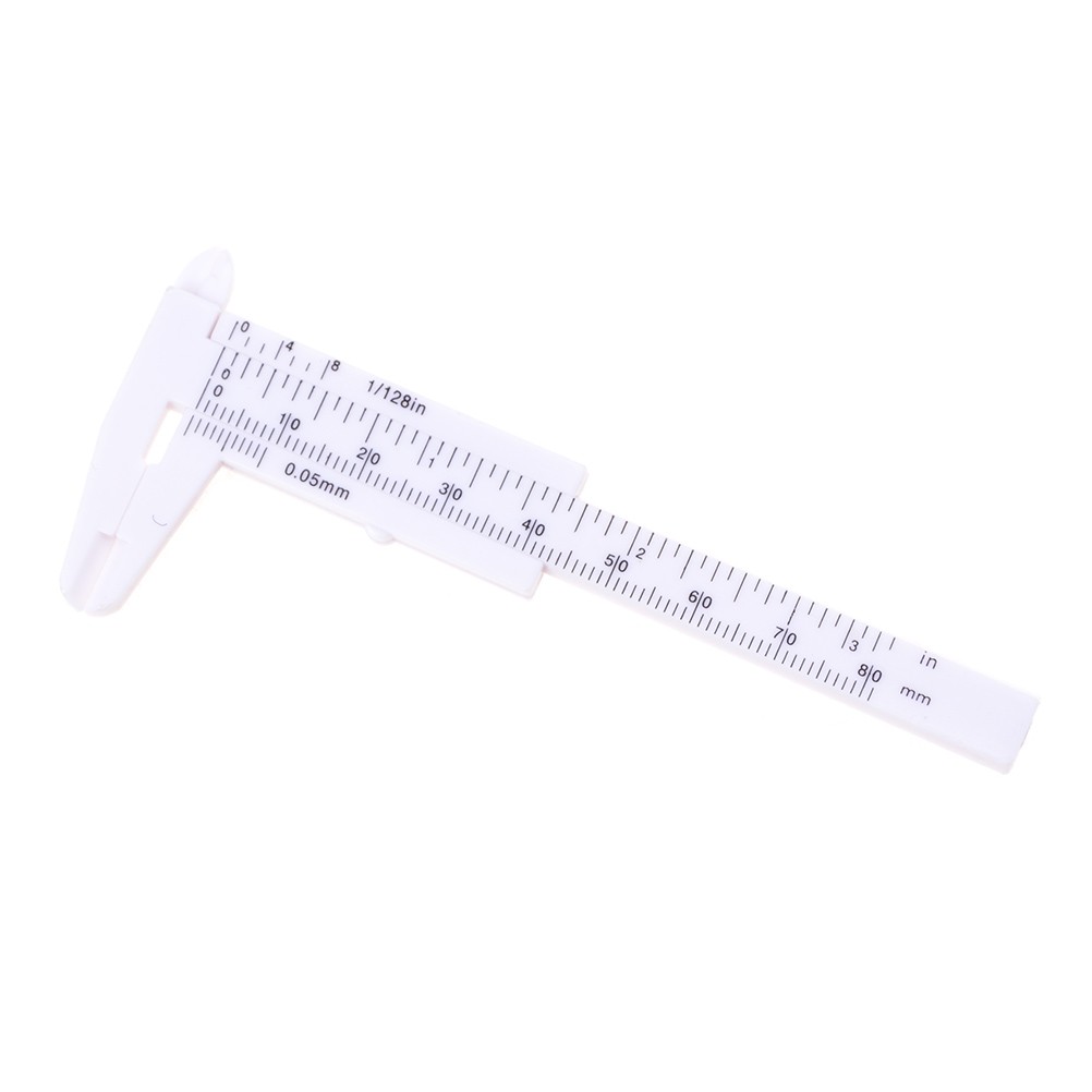 【XO*COD】80mm Mini Plastic Student Sliding Vernier Caliper Gauge Measurement Tool