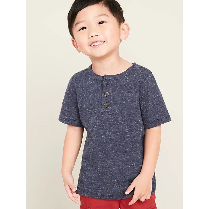 OLD NAVY Short-Sleeve Henley for Toddler Boys Navy Blue