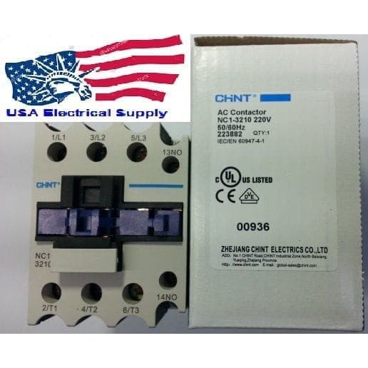 Kontaktor / Contactor Chint NC1-3201 15kW 50A 3P bukan LC1D32 LC1D32M7