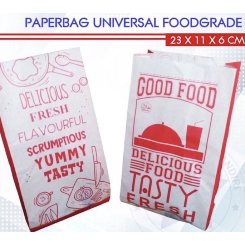 kantong kemasan, kantong Fried chicken,kantong kertas roti,kemasan kertas makanan