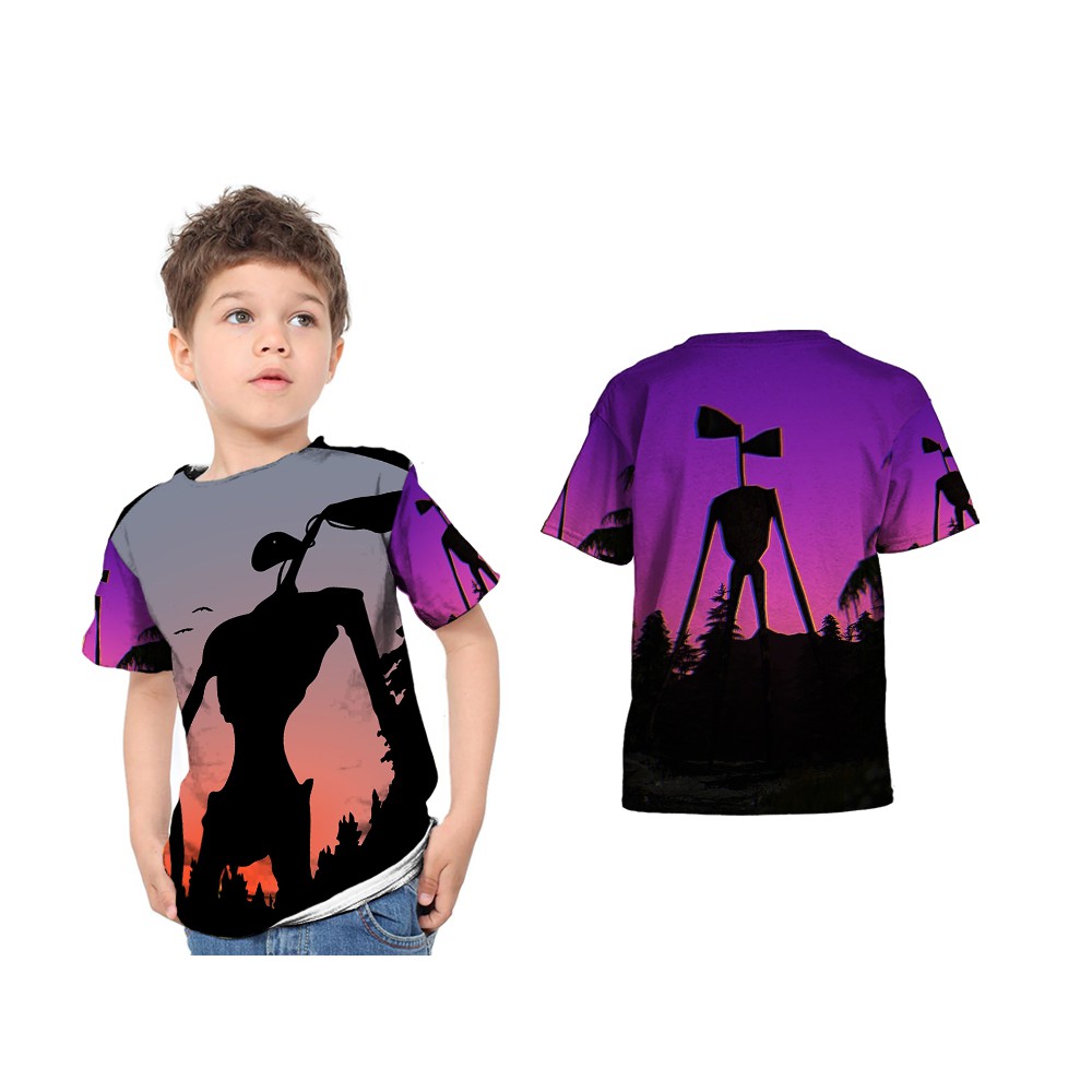 T Shirt Kaos Anak Laki-laki dan Perempuan SIREN HEAD Art 5