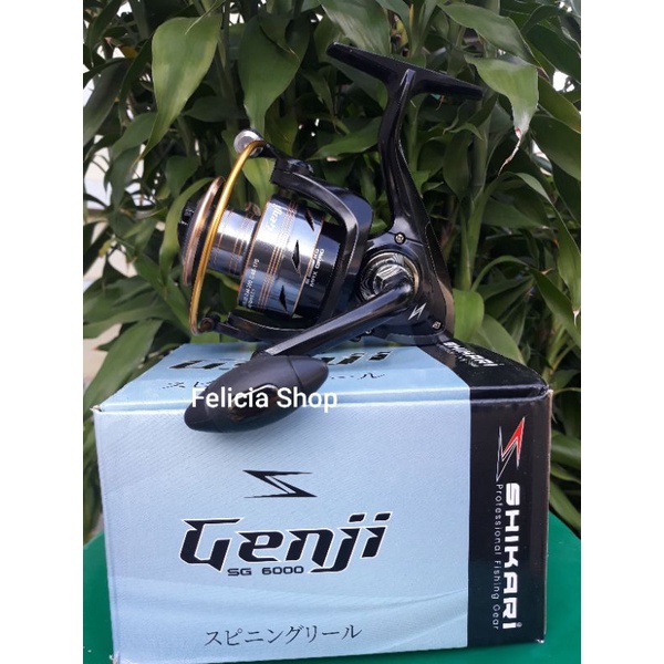 Reel Rel Ril Rill Riil Katrol Pancing Genji 1000 2000 3000 6000 ALUMUNIUM SPOOL Alat Pancingan Galat