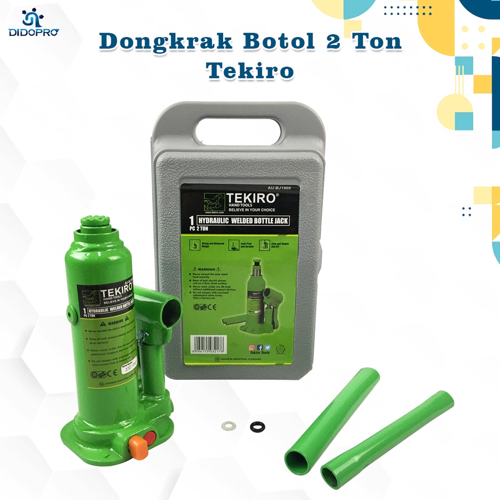 TEKIRO Dongkrak Botol 2 Ton / Hydraulic Jack Tekiro 2T / Dongkrak Mobil