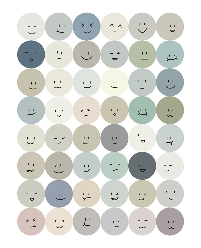 Winzige stiker smile stiker bulat aesthetic warna warni stiker hp aesthetic journal wallpaper sticker deco kertas scrapbook album-3