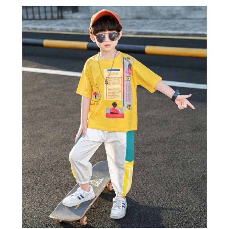 [Brandedbaby] 3T-12T SETELAN CASUAL ANAK LAKI-LAKI PEREMPUAN IMPORT UNISEX TODDLER REMAJA PREMIUM / SETELAN KEMBARAN ANAK COWOK CEWEK IMPORT