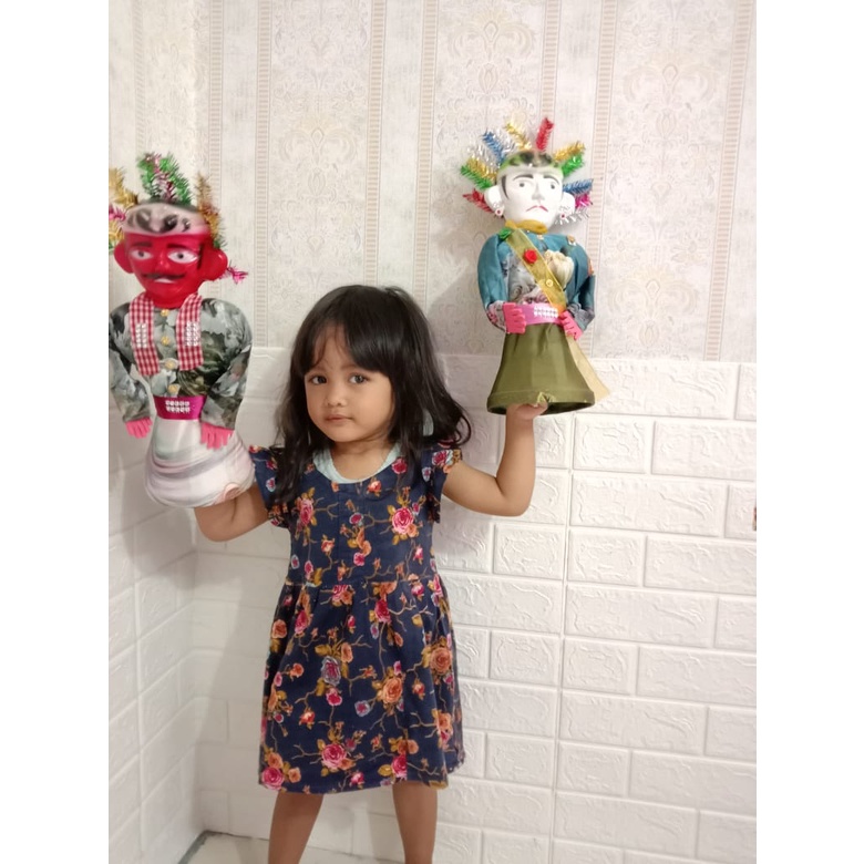 BONEKA ONDEL ONDEL 1 PASANG tinggi 33CM