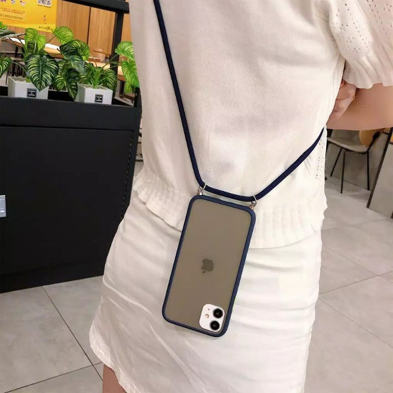 0700 VVV VVV sling case Vivo Y53 Y55 Y71 Y81 Y83 V11 V11i  V11pro V9 Z1pro V15 lanyard tali aero hyb