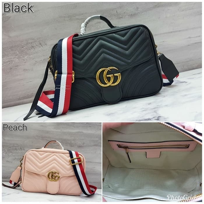 GUCCI GG Marmont Small Shoulder Bag Mirror Quality Tas Branded Wanita