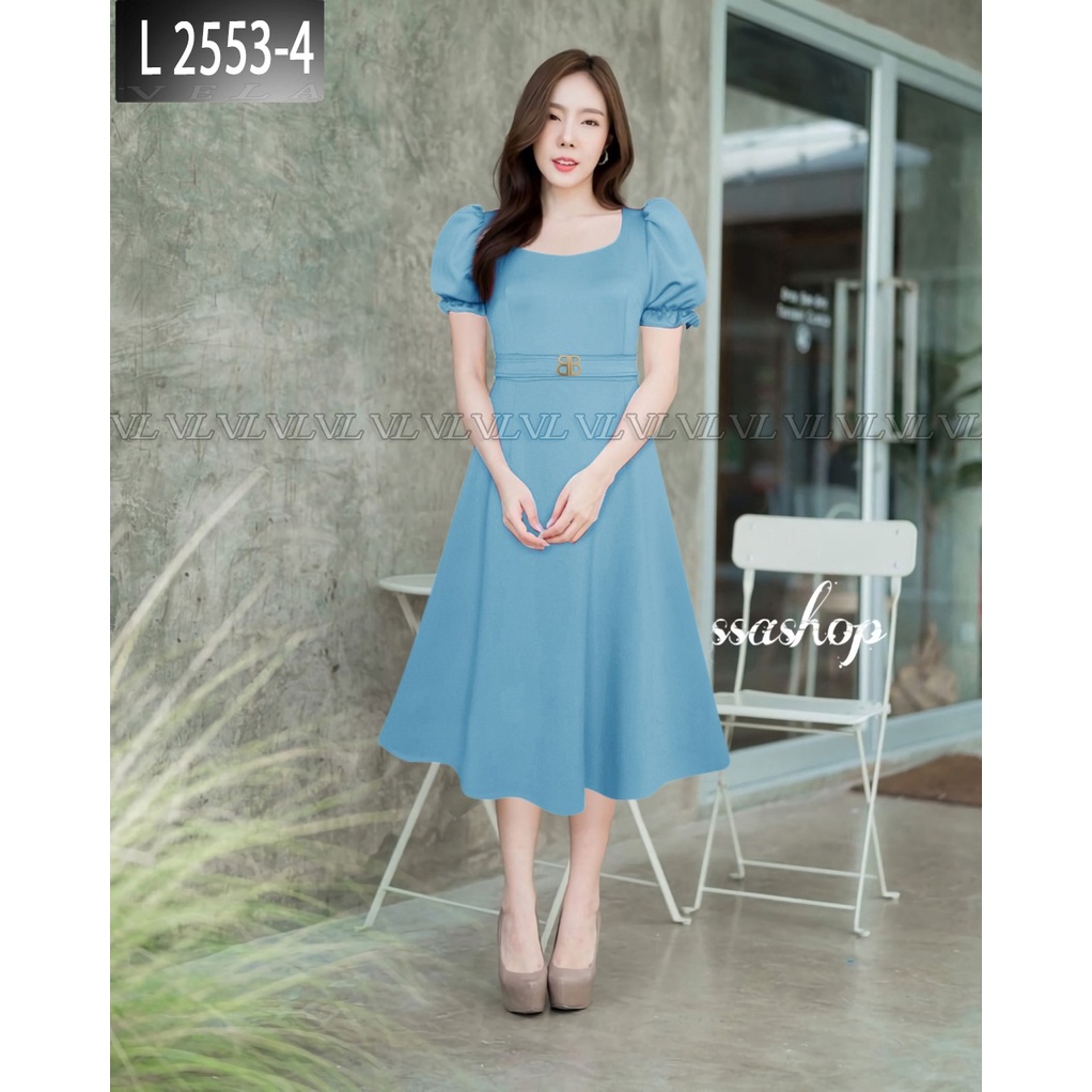 Joanne Fashion | Dress Scuba Wanita Premium | Party Dress | Midi Dress | Dress Wanita Terbaru (2553)
