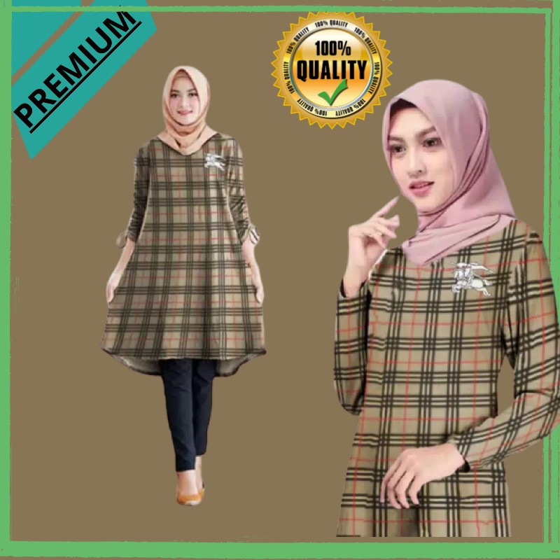 Baju atasan tunic import atasan wanita tunik import murah terbaru model kotak | Shopee Indonesia