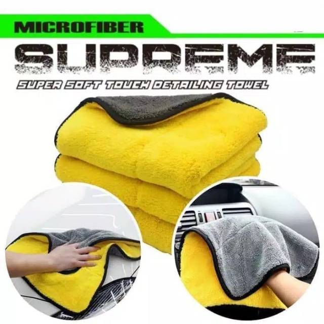 Lap Handuk Microfiber 2 sisi Serbaguna 800gsm 40 x 38 cm