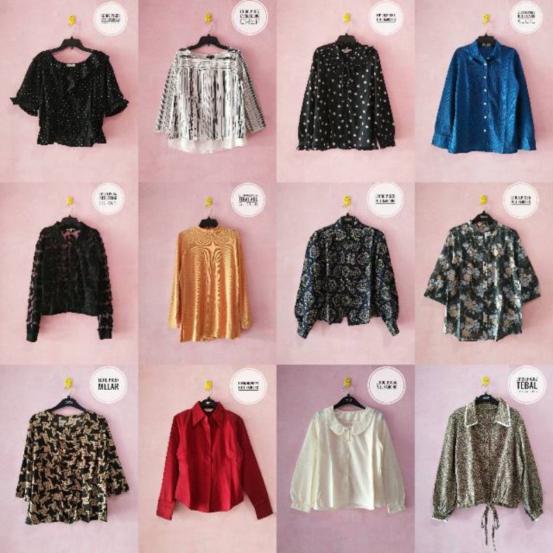pake usaha baju import 100 k dapet 5 pcs baju random,