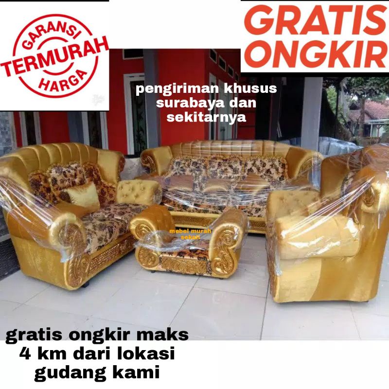 (PROMO) Sofa Jaguar Murah / Jaguar Mewah / Jaguar Resin + Meja
