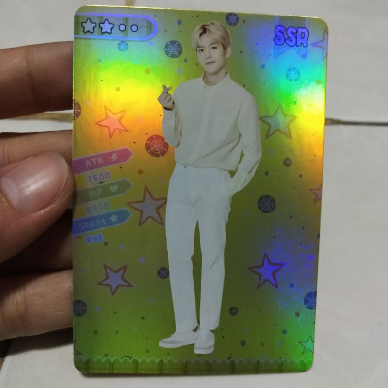 HOLOGRAM PHOTOCARD EXO BYUN BAEKHYUN (Unofficial) Made SSR