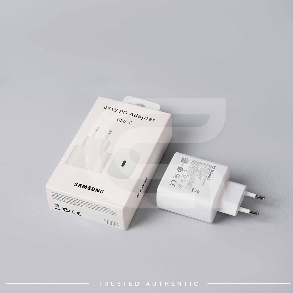 SAMSUNG USB C POWER ADAPTER 45 WATT PUTIH ORIGINAL BERGARANSI