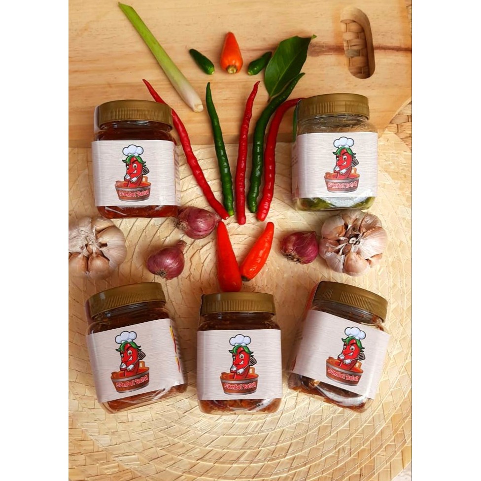 

Sambal Teri, Sambal Cue, Sambal Bawang , Sambal Terasi, Sambal Ijo / Sambel Betot