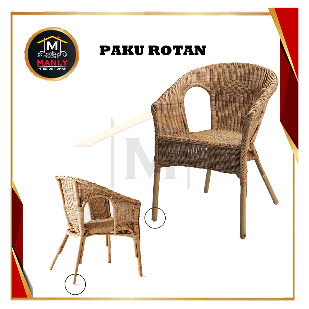 Skrup Paku Oval Rotan Alas Kaki Kursi Meja Lemari / Paku Rotan Tebal Isi 1 Pcs.