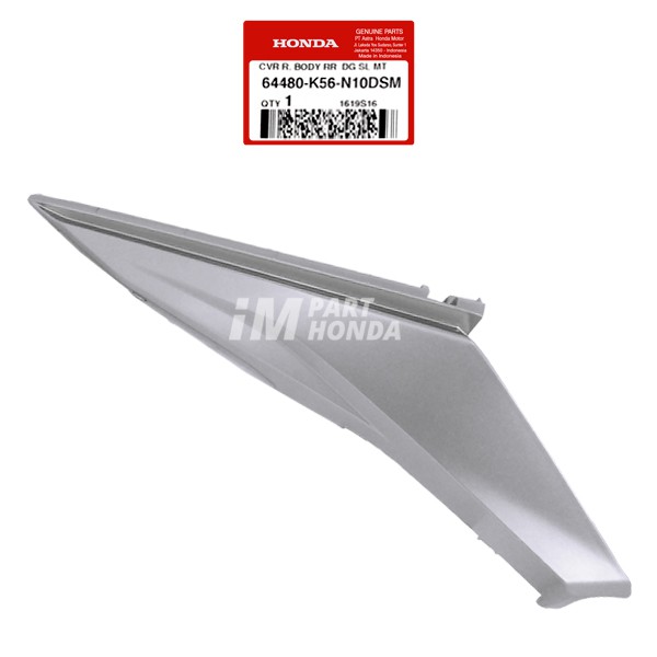 64480-K56-N10DSM Cover Body Kecil Kanan Supra 150 GTR Silver Muda