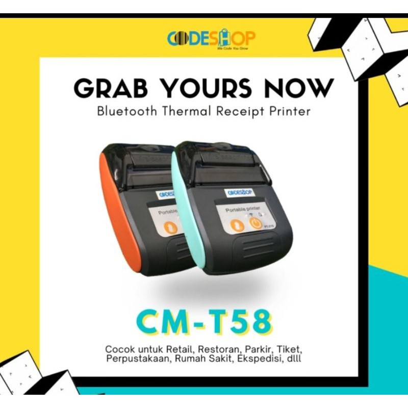 

Printer Bluetooth CODESHOP CM-T58 B/Y