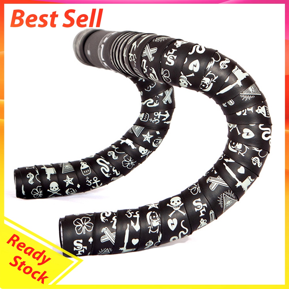 1 Pair Fluorescent Road Bike Handlebar Tape Fixed Gear Handle Cover Strap